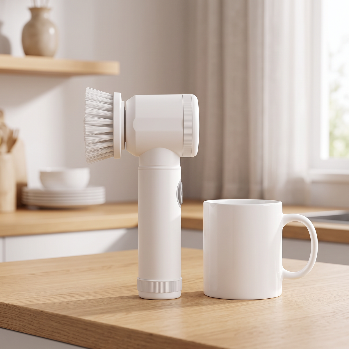 Elektrisk skurebørste med 5 børstehoder